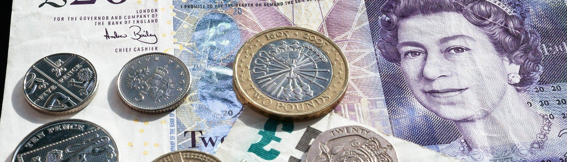 Sterling notes and coins