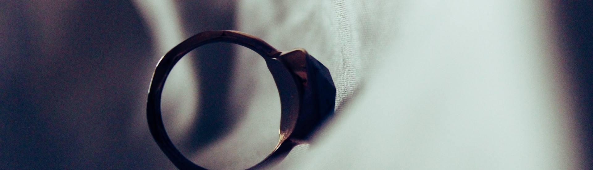 Close up of engagement ring